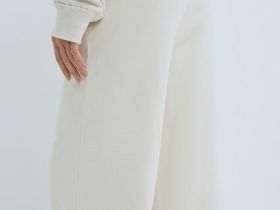 Базовые широкие брюки, Бежевый