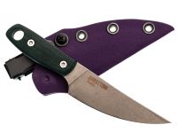 Нож Barmaley Knives Буратино, сталь AUS-10Co, рукоять Микарта, зеленый