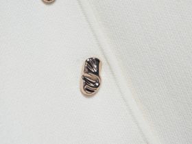 Кардиган на пуговицах с V-вырезом, Белый