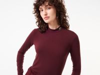 Женский лонгслив Lacoste приталенного кроя