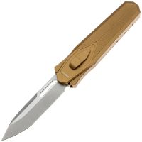 Гравитационный нож Remette Swordfish Tanto, сталь 14C28N, рукоять алюминий/карбон, бронзовый