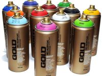 Краска для граффити Montana "Gold" 400 мл в аэрозоли, 100% желтая