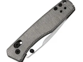 Складной нож Kizer Aegis, сталь AEB-L, рукоять микарта, серый