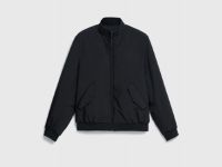 Утеплённая куртка с воротником-стойкой, Черный