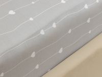 Простыня на резинке Серая романтика