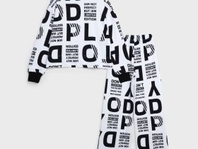 Комплект трикотажный для девочек: толстовка, брюки