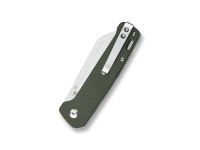 Складной нож QSP Penguin, сталь D2, рукоять микарта, зеленый