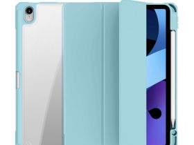 Чехол-книжка Mutural Folio Case для Apple iPad Pro 12.9 (2020/2021/2022) (полиуретан с подставкой) (голубой)