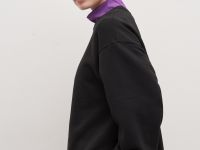 Толстовка свободного силуэта из хлопка