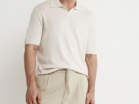 Шорты из хлопка, Бежевый