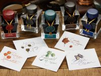 Чернила в банке Herbin Prestige 1670, 50 мл, Emeraude de Chivor Сине-зеленый с золотыми блестками