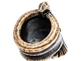 Бусина для темляка Воин, бронза