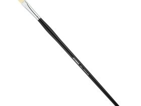 Кисть жесткая синтетика №14 плоская удлиненная Sketchmarker "352L" ручка длинная