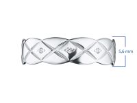 Кольцо из серебра с бриллиантами э0601кц06184300