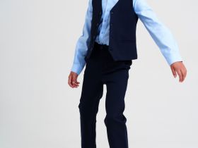 Комплект трикотажный для мальчиков: брюки, жилет