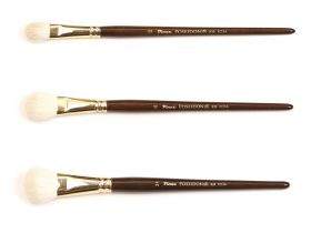 Кисть коза белая №12 овальная Pinax "Poseidon 828" короткая ручка