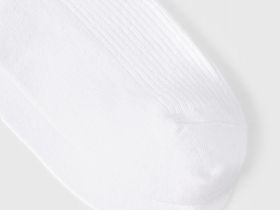 Носки в рубчик, Белый