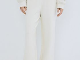 Базовые широкие брюки, Бежевый