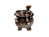 Бусина для темляка Ведьмин котелок, бронза