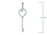 Подвеска из серебра с бриллиантом э0601пд04201604