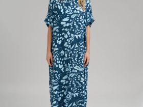 Платье миди свободного кроя