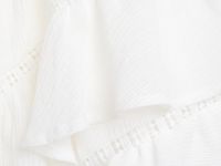 Шорты из ткани с жатым эффектом для девочек, Белый