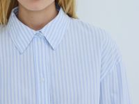 Хлопковая рубашка, Голубой