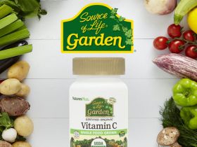 NaturesPlus, Source of Life Garden, сертифицированный органический витамин C, 60 растительных капсул