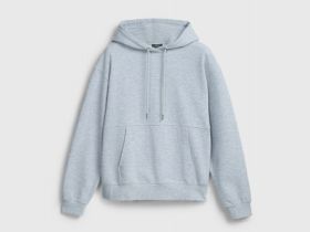 Базовое худи с карманом-кенгуру, Серый