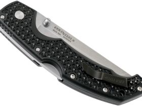 Складной нож Cold Steel Voyager Large Tanto, сталь AUS-10A, тактический нож, рукоять Griv-Ex черный