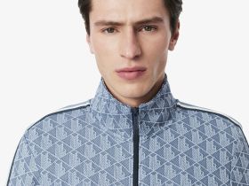 Мужская жаккардовая толстовка Lacoste PARIS с монограммой