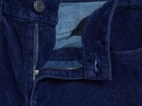 Джинсы с велюром, Синий