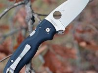 Складной нож Spyderco Shaman 229GP, сталь CPM® S30V™ Stonewash Plain, рукоять стеклотекстолит G10, чёрный