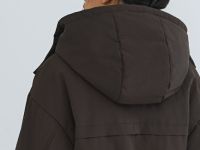 Куртка-парка с капюшоном, Коричневый