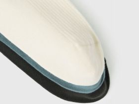 Высокие носки в рубчик, 3 пары, Зеленый