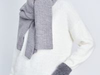 Вязаные варежки с шерстью и ангорой