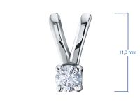 Подвеска из белого золота с бриллиантом э4701пд11082300