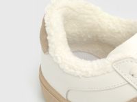 Кеды из натуральной кожи с мехом, Белый