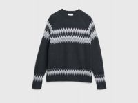 Джемпер с жаккардовым узором, Серый