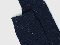 Высокие носки в рубчик, Синий