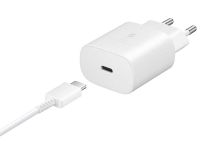Сетевое зарядное устройство Samsung Super Fast Charger USB Type-C 25W + Cable Type-C (белый)