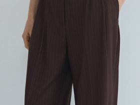 Широкие брюки, Коричневый