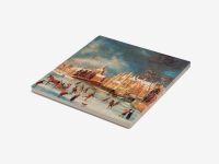 Подставка керамическая для чайника "Зимний Вид Лейдена"