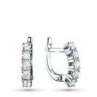 Серьги из белого золота с бриллиантами э4701сг10161600