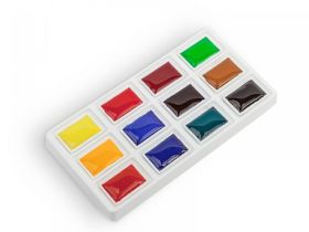 Набор акварели Сонет "Ботаника" в кюветах 12 цв х 2,5 мл, картонная упаковка