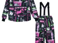 Комплект текстильный с полиуретановым покрытием для девочек: куртка, брюки