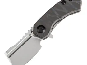 Складной нож Kansept Mini Korvid, сталь S35VN, рукоять Tiger Stripe Flamed Titanium