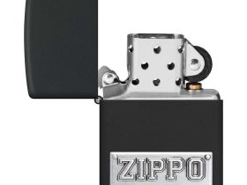 Зажигалка ZIPPO License Plate с покрытием Black Matte, латунь/сталь, черная, 38x13x57 мм