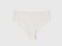 Бесшовные трусы со средней посадкой, Белый