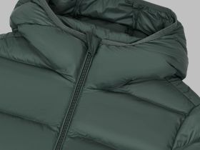 Стеганый пуховик с натуральным пухом